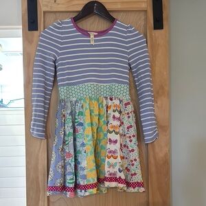 Matilda Jane Gray and White Fit and Flare Dress